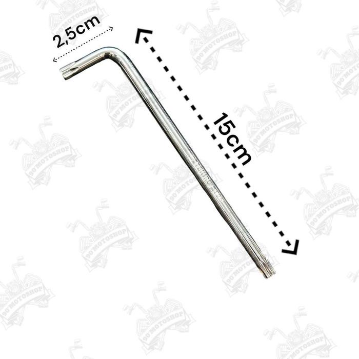 Sudimampir Tekiro Kunci L Bintang T 25 Panjang T25 Tekiro Untuk Buka Body Vario Satuan Original