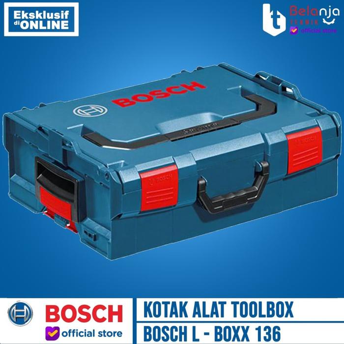Sudimampir Kotak Perkakas Plastik Bosch Alat L-Boxx 136 Tool Box Tool Kit Toolbox