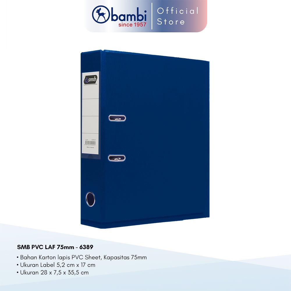 

SMB Ordner Folio JUMBO SIZE 75 mm / PVC Lever Arch File Folio 6389SMB