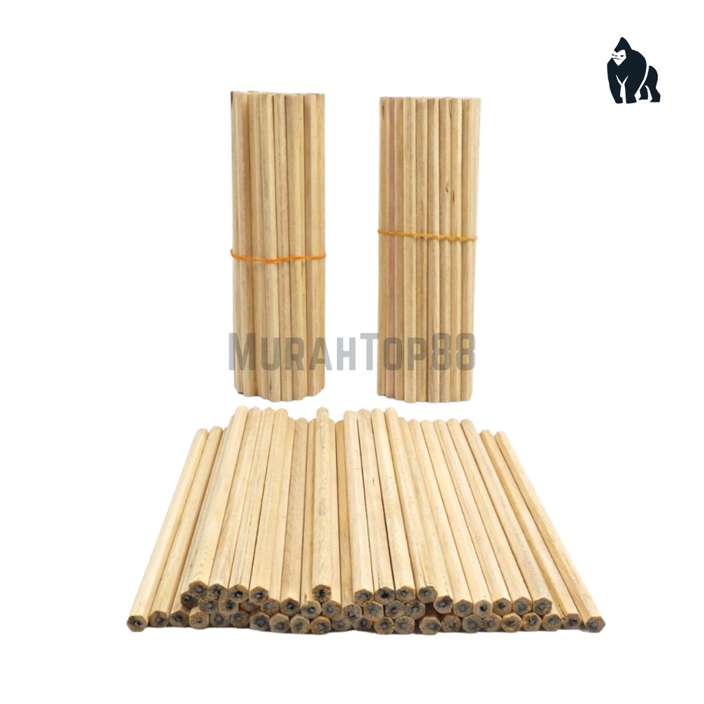 

Pencil 2B Kayu Polos Panjang / Pensil Hotel / Pensil Murah Segi Enam Bulat [1 IKET isi 50 PCS]