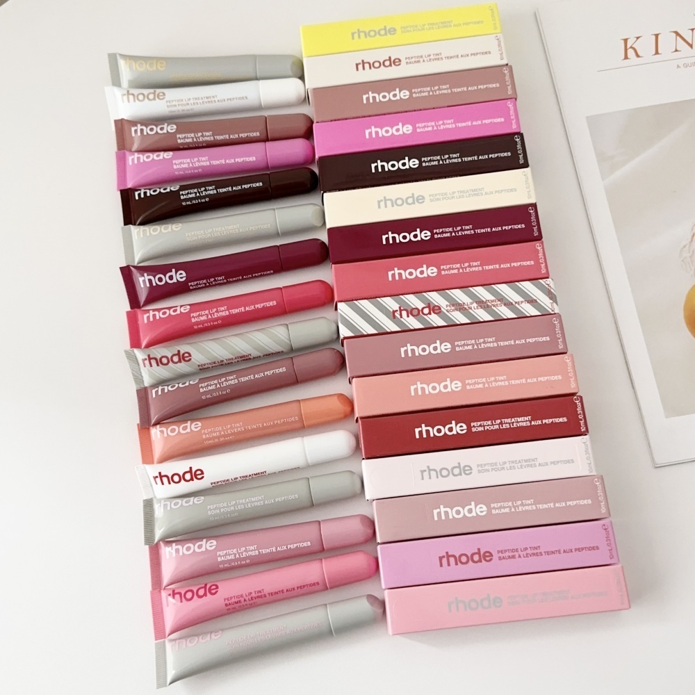 Rhode Makeup Lipstick Phone Case Moisturizer Lip Gloss Lines Lasting Nourishing Ins Salty Tan