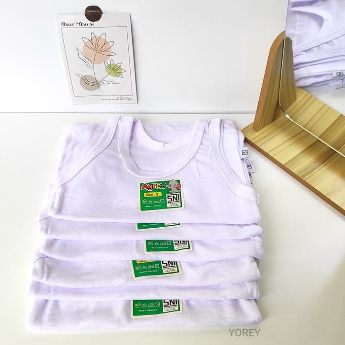Gayani- 3 PCS SINGLET AGREE KIDS KAOS DALAM ANAK KAOS DALAM AGREE KIDS PUTIH KAOS DALAM ANAK LAKI
