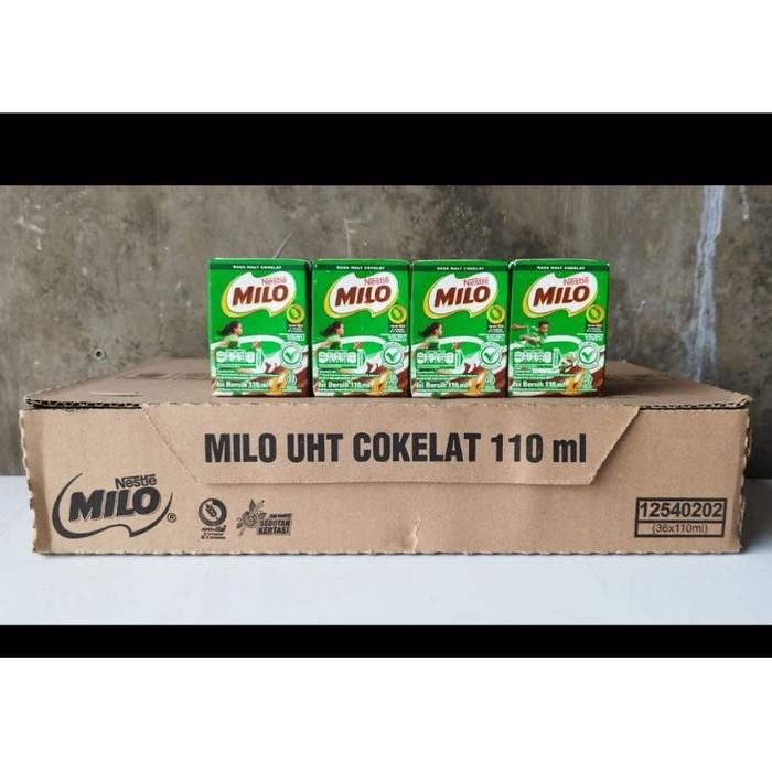 

DISKON MILO UHT 110ML ACTIVE GO NESTLE SUSU COKELAT 1 DUS (ISI 36) READYY