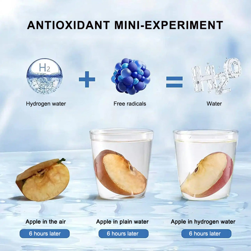 SOUDRON pem hydrogen rich water bottle Technology Rechargeable Portable Glass Hydrogen Water