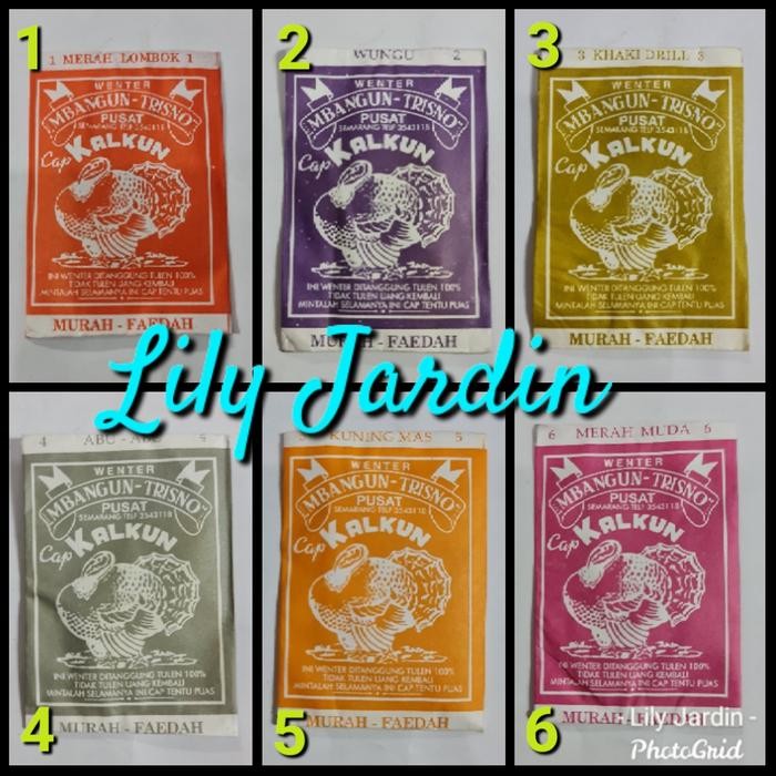 PRODUK TERBATAS Wenter / Wantek Cap Kalkun / Pewarna Kain / Tekstil