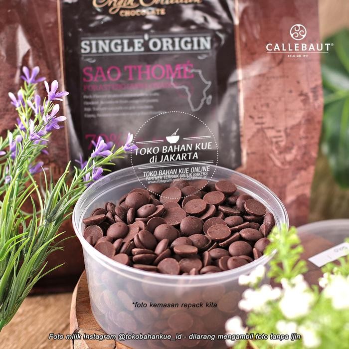 

BisaInstan- Callebaut Couverture Chocolate Single Origin 70% SAO THOME 250g Repack