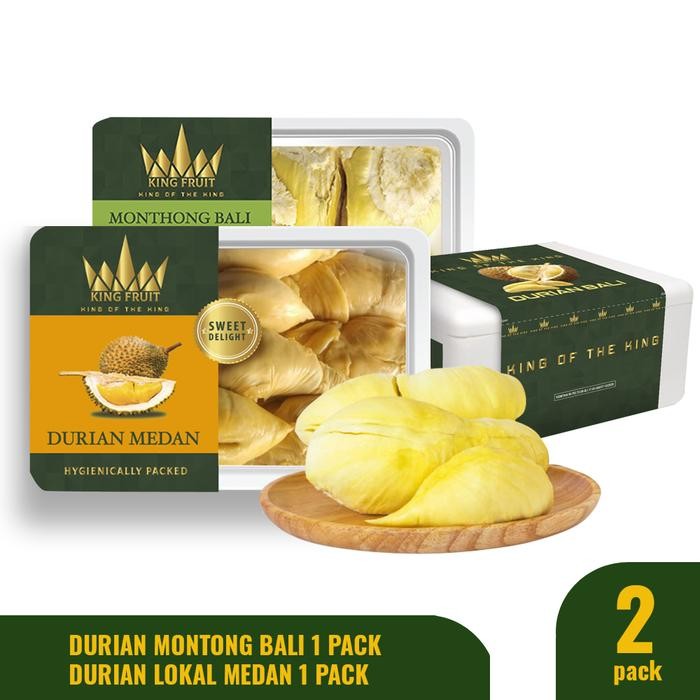 

BisaInstan- Bundling Durian King Fruit 1 Montong Bali 1 Lokal Medan Premium