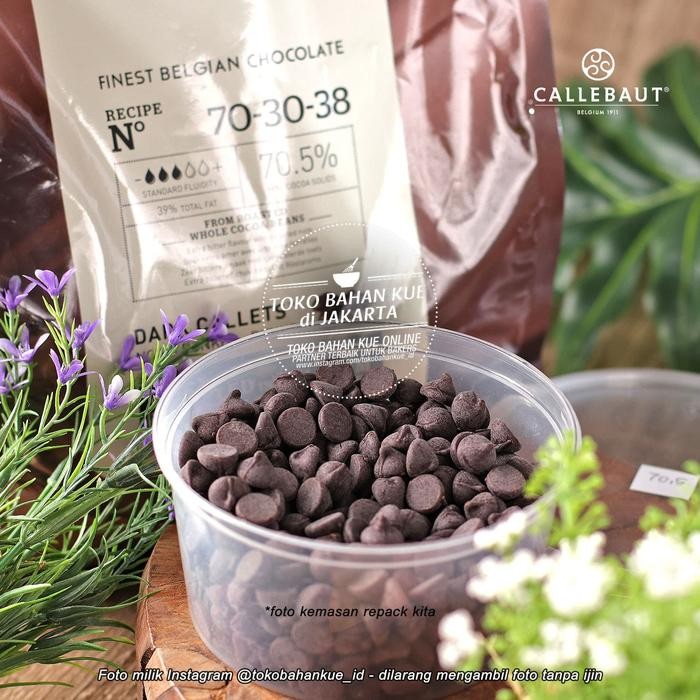 

BisaInstan- Callebaut Dark Noir 70,5% 1kg Belgian Chocolate Couverture Coklat Coin