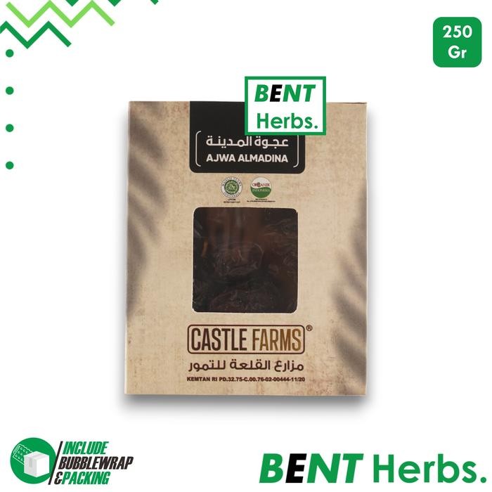 

BisaInstan- Kurma Ajwa Madinah Organic 250 gr Castle Farms Medina Dates