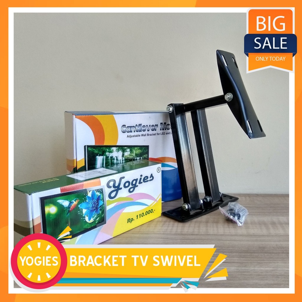 IK BRACKET TV SWIVEL - YOGIES BRACKET TV - SLIM TV BRACKET SWIVEL 32-40 INCH / SWIVEL BRACKET TV /