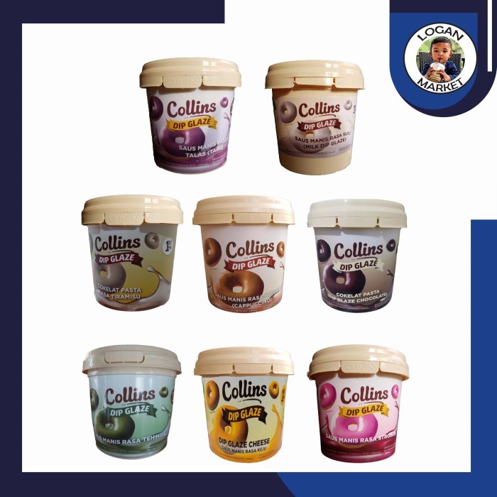 BisaInstan- Collins Colins Dip Glaze 1kg 1kg All Variant