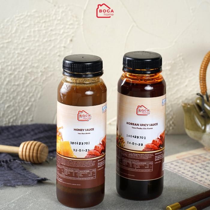 

BisaInstan- Boga Home Sauce Honey dan Korean Spicy Saus Yakiniku Saus Marinasi