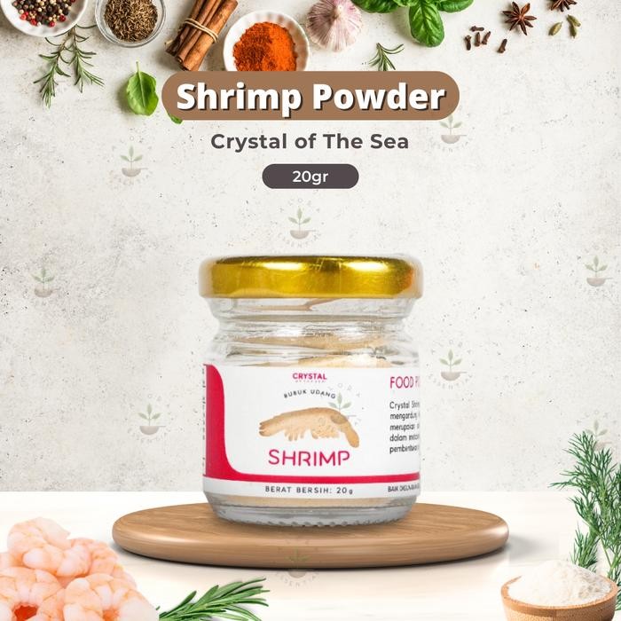 

BisaInstan- Crystal of the Sea Shrimp Food Powder 20g - Bubuk Udang Rebon - Umami