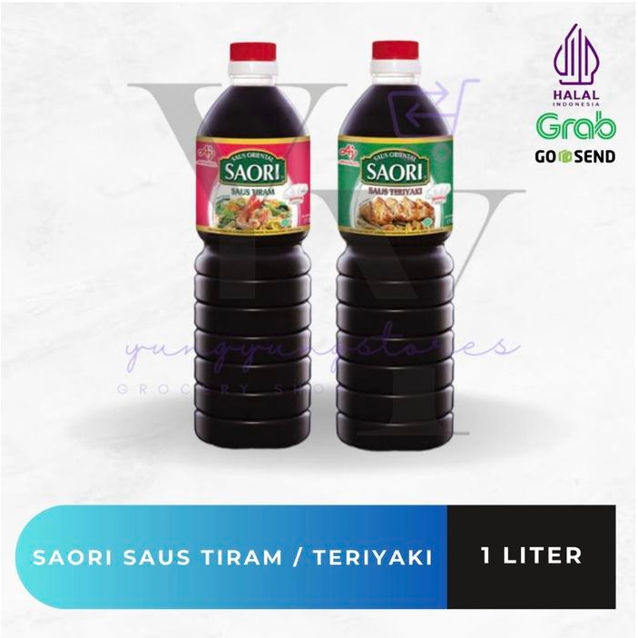 

Kirim,HariYgSama- Saori Saus Tiram / Teriyaki Botol 1 Liter / 1000 ml