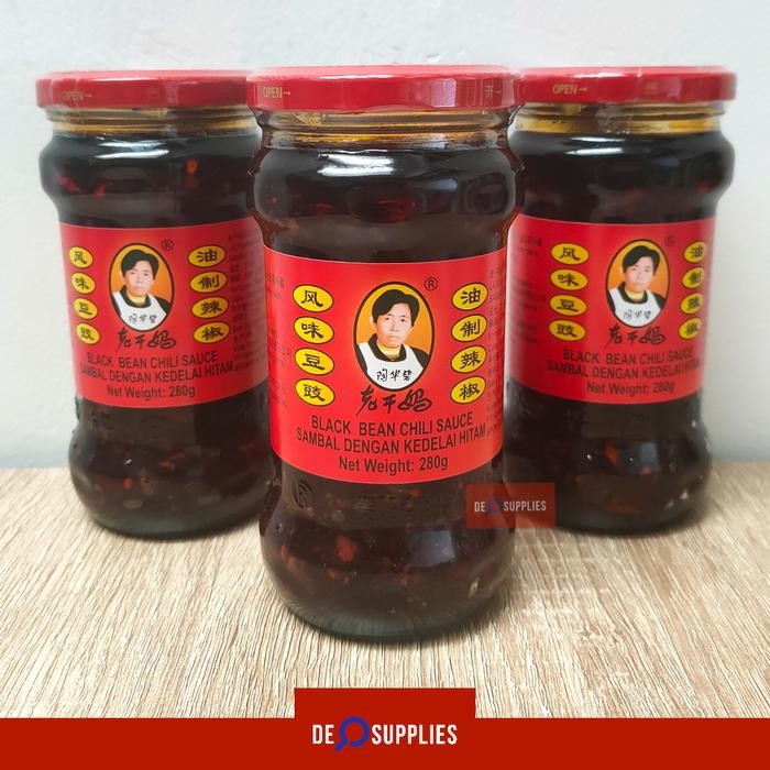 

BisaInstan- Laoganma Black Bean Chili Sauce 280gr - Sambal Lao Gan Ma Black beans
