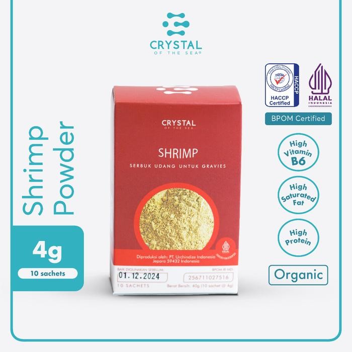 

BisaInstan- Crystal of the Sea - (1 Box of 10 Sachets) Shrimp Powder / Bubuk Udang