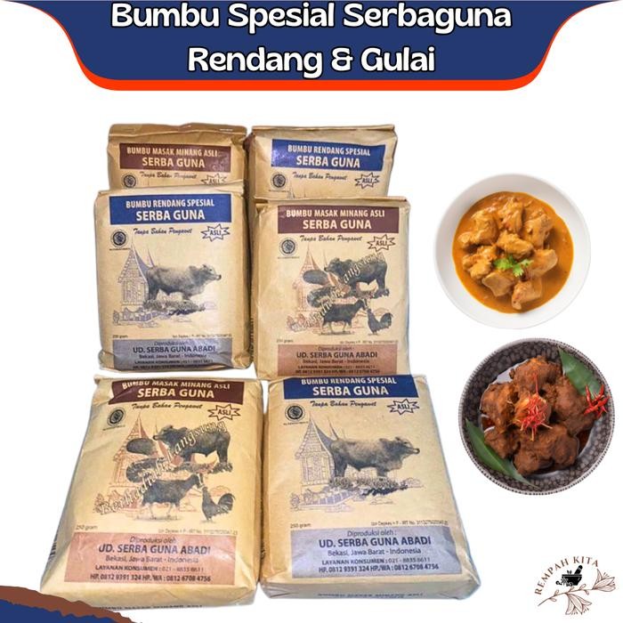 

BisaInstan- Bumbu Masak Minang Asli Serbaguna Tanpa Bahan Pengawet 250 gr Untuk Rendang Gulai dll