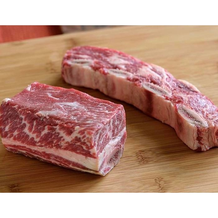 

Kirim,HariYgSama- Iga sapi short rib bone in choice USA marbling 3+ kalbi cut
