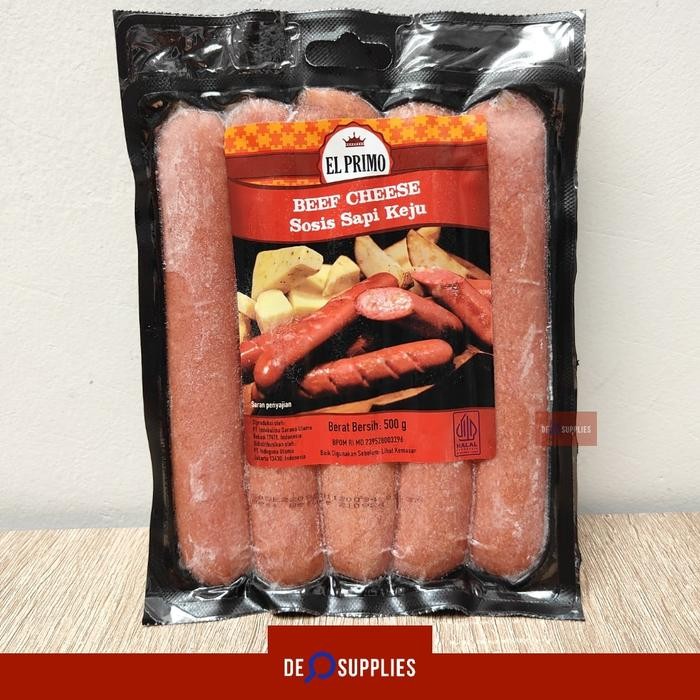 

Kirim,HariYgSama- El Primo Sosis Sapi Keju 500gr - Beef Cheese Sausage Premium Elprimo