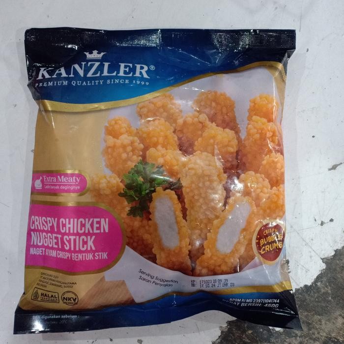 

Kirim,HariYgSama- KANZLER CHICKEN NUGGET CRISPY STICK 450GR