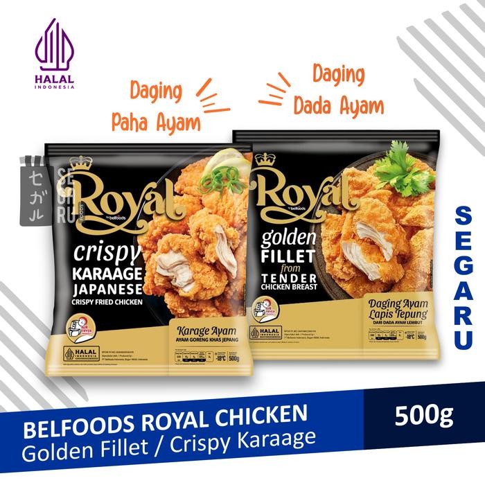

Kirim,HariYgSama- BELFOODS Royal Chicken Golden Fillet / Crispy Karaage 500gr