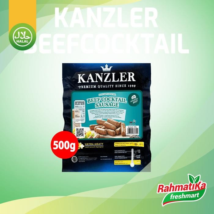 

Kirim,HariYgSama- Kanzler Sosis Sapi Cocktail - Beef Cocktail Sausage 500 gram