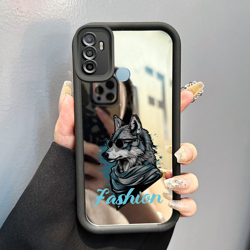 Casing Hp Untuk OPPO A53 2020 A33 2020 A53s A32 A11s Case cermin Kesing silikon Cesing Softcase kasi