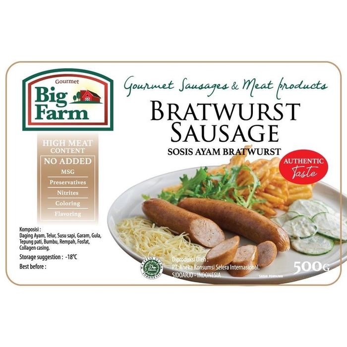 

Kirim,HariYgSama- Big Farm Bratwurst Sausage - Sosis Ayam Bratwurst