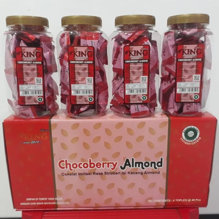 

Kirim,HariYgSama- 1 Dus = 4 Toples Chocoberry Almond d'King