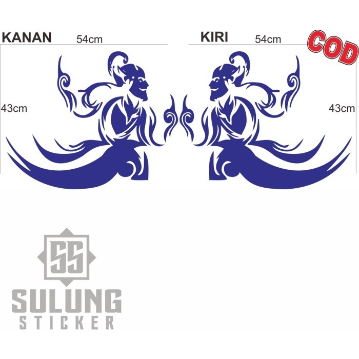 [Expert] Stiker Mobil Wayang Po Haryanto Keren Variasi Kanan Kiri Aksesoris
