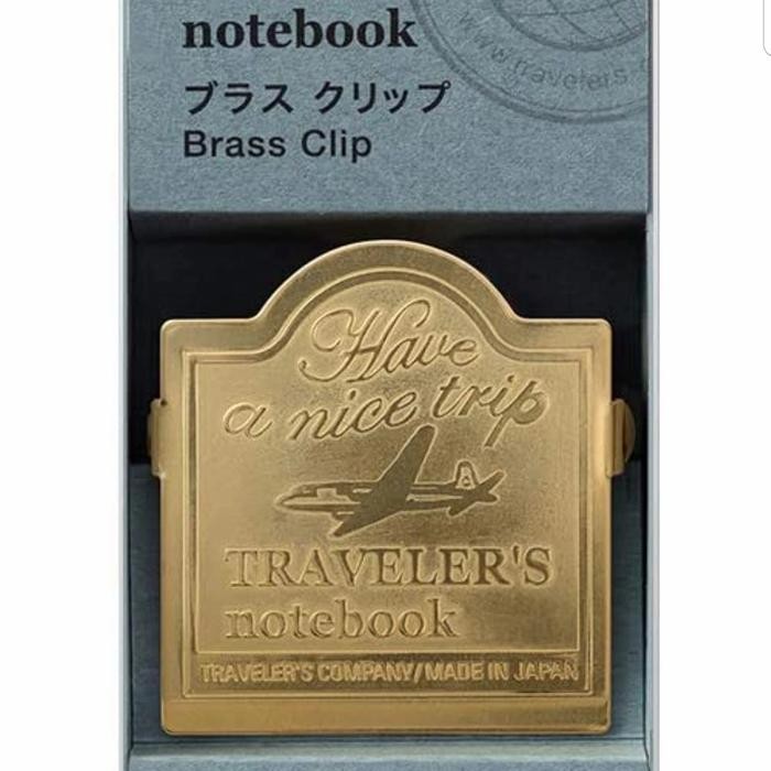 

TRAVELERS NOTEBOOK MIDORI BRASS CLIP AIRPLANE FOR JOURNALING, PLANNER