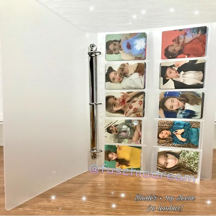 

BINDER + 10P SLEEVE BANTEX UNTUK PHOTOCARD POLAROID KPOP
