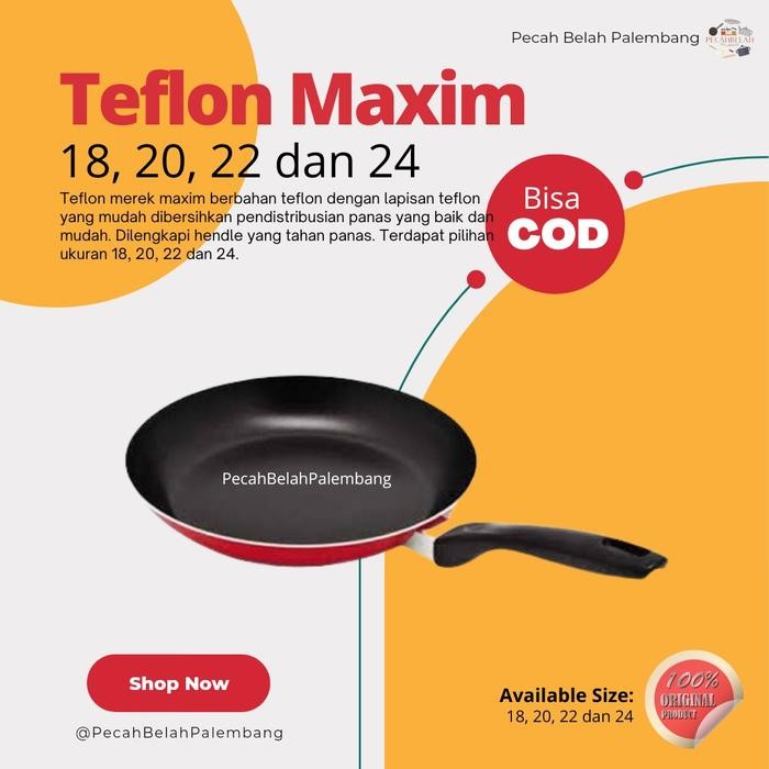 ready stok teflon maxim 24cm anti lengket original