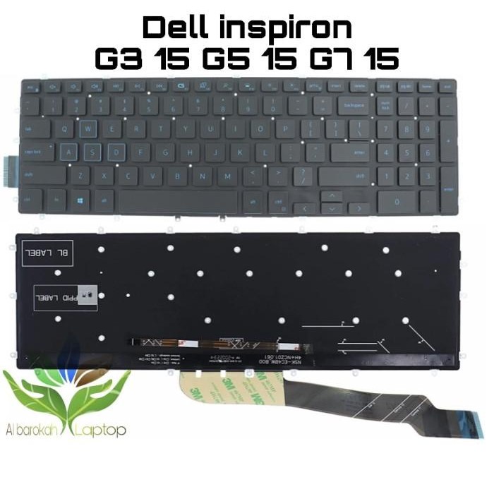 Juara_Tecno Keyboard Dell Inspiron G3 15 3579 G5 15 5587 G7 15 7588 7590 7790