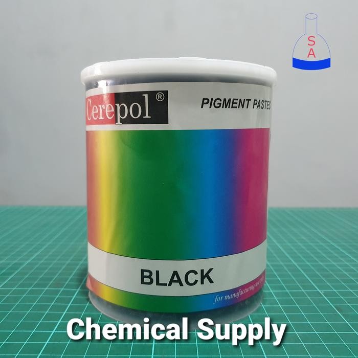 

ready stok cerepol pigment paste pewarna resin black hitam - 1 kg original