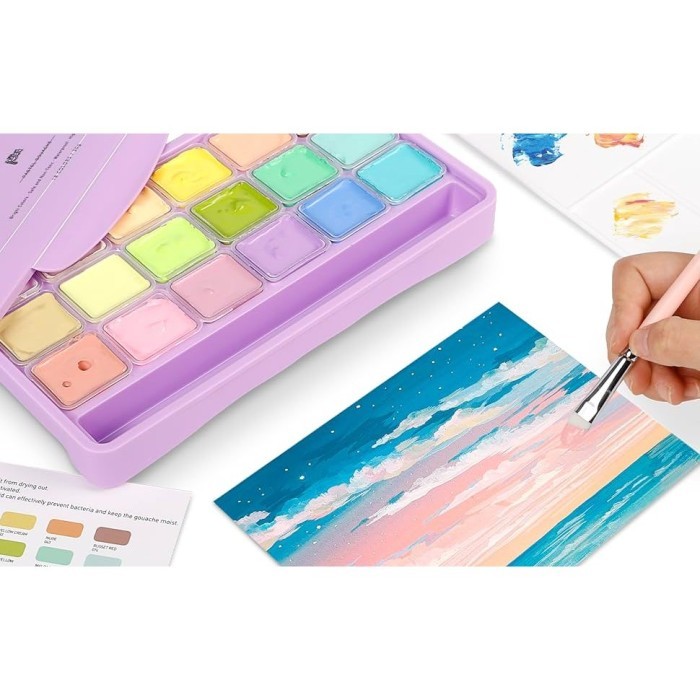 

ready stok miya himi gouache pastel color 18clr x 30ml original