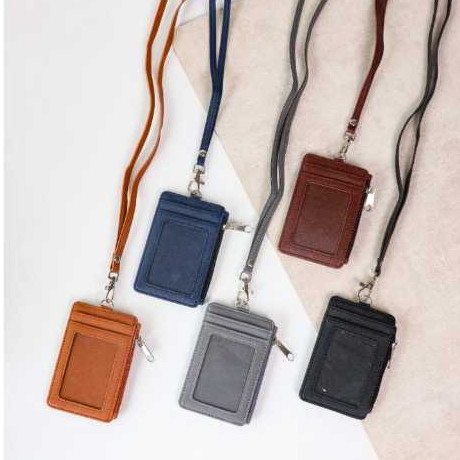 

SAFFELION SCATO - ID Card holder / Name tag kulit PU SFL018