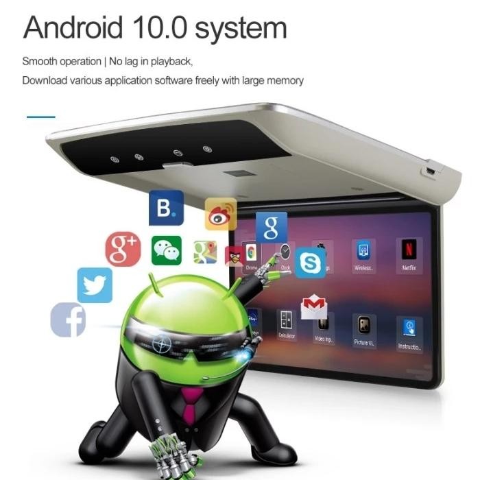TOP TV PLAFON MOBIL / ROOF 13.3" IPS SCREEN ANDROID SYSTEM HDMI, USB & MMC -