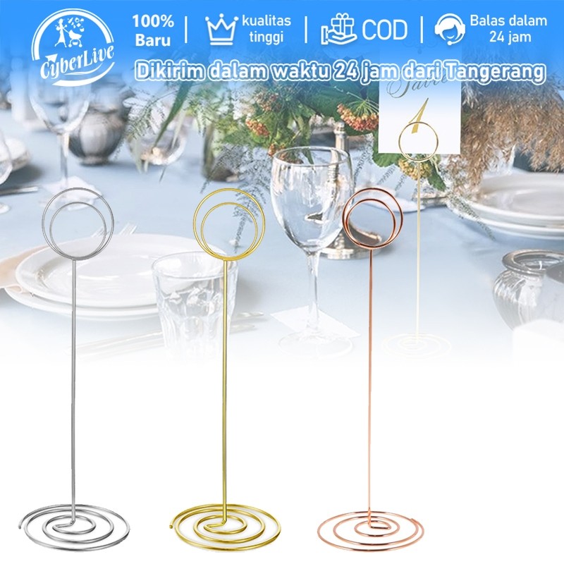 

10pcs 22cm Price Tag Besi Tatakan Holder Foto Price Tag Penanda Harga Produk