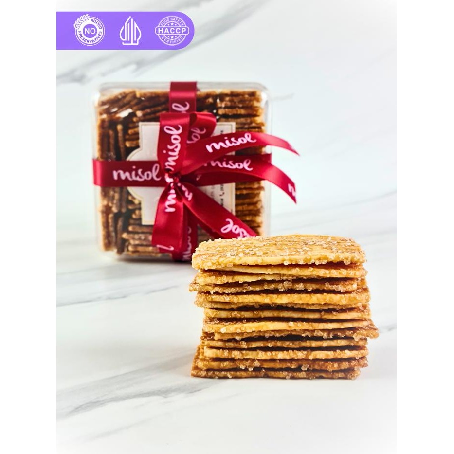 

NewZbgt- Palmiers Kue Kering MISOL netto 200 Gr kemasan Toples Kotak