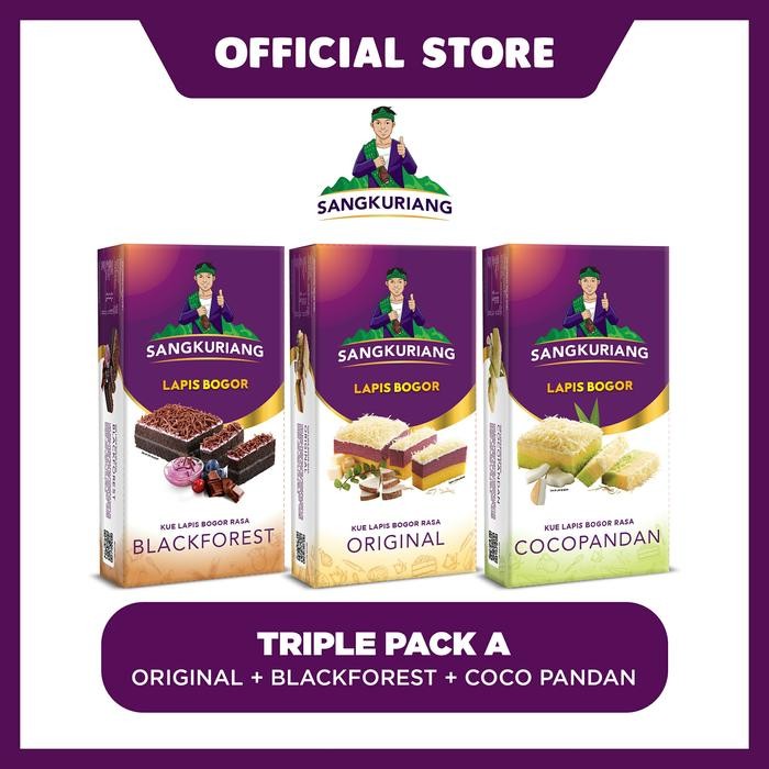 

NewZbgt- Triple Pack A (Reguler - Original + Blackforest + Coco Pandan)