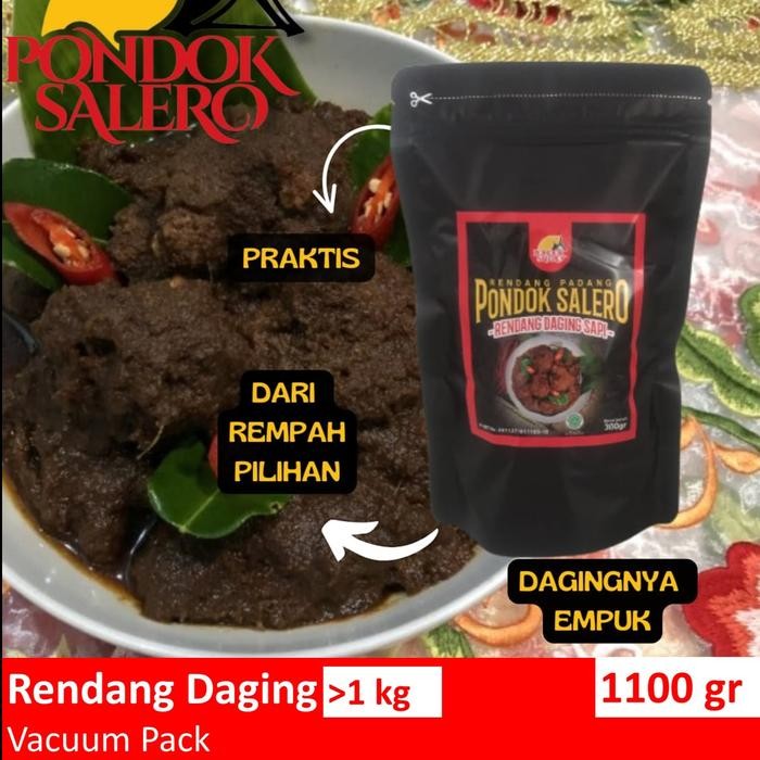 

NewZbgt- Rendang Padang Pondok Salero/ Rendang Asli/ Kemasan 1100gr