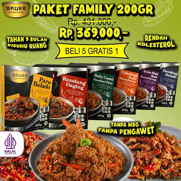 

NewZbgt- PAKET FAMILY BELI FREE 1/ LAUK SIAP SAJI RENDAH KOLESTEROL/LAUK INSTAN