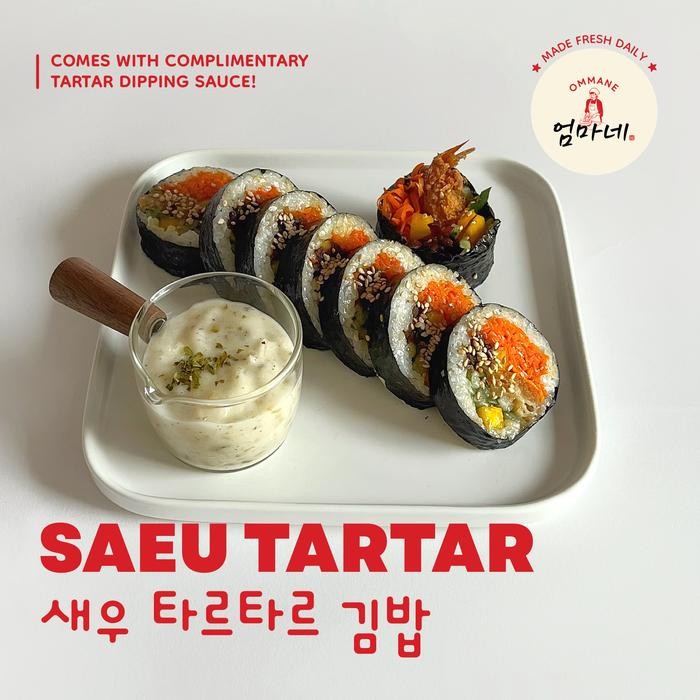 

NewZbgt- Saeu Tartar (Udang Goreng) Kimbap/Kimbab/Gimbab/Gimbap Asli Korea