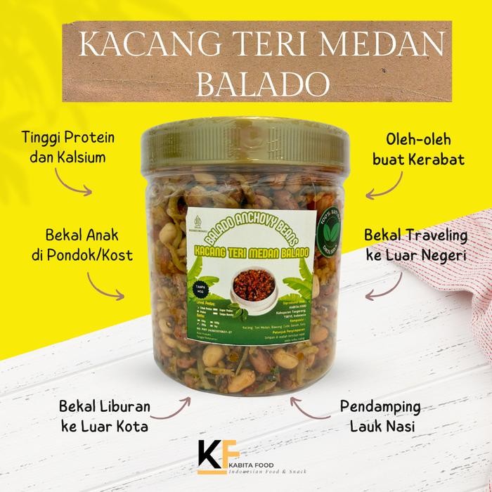 

NewZbgt- Teri Medan Kacang Balado Kabita Daun Jeruk Lauk Praktis No MSG
