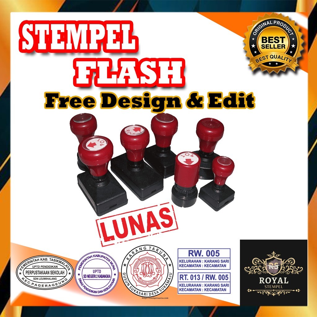 

STEMPEL WARNA COSTUM FREE DESAIN