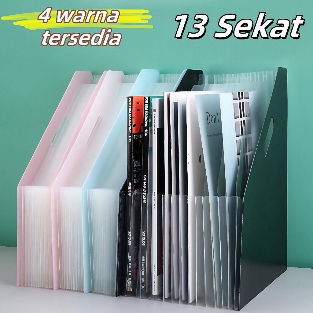 Standing File F4 / File Folder Document Bag A4 / Tas Dokumen File File Filling Folder 13 Sekat