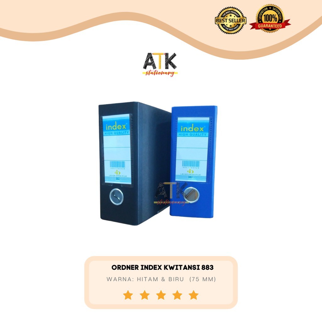 

Ordner Index 883 Kwitansi Hitam/ Biru atk