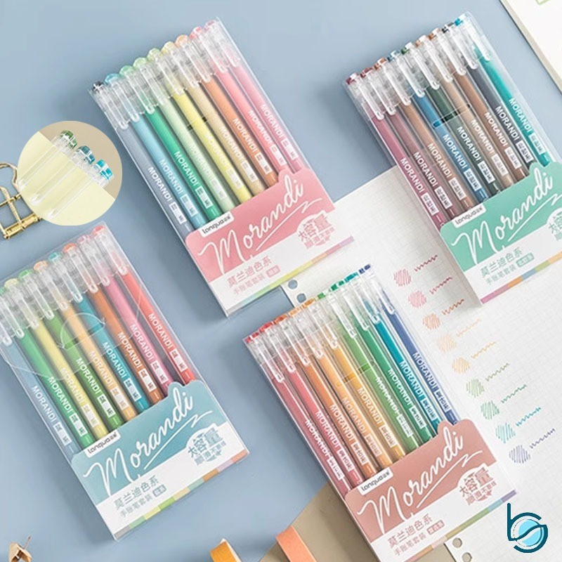

Gelpen Warna 9PCS/BOX Painting Gelpen Coloring/Morandi Colour Pulpen - Best Stationary