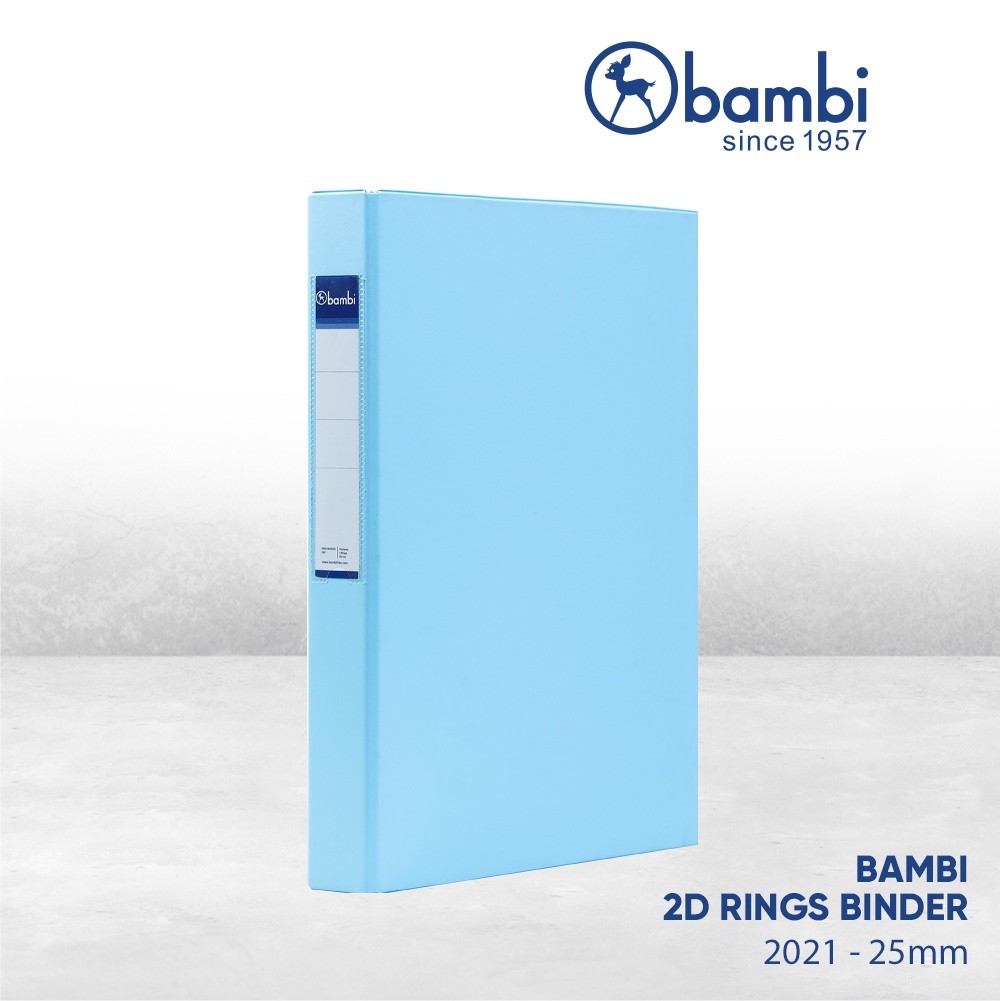 

Bambi Ring Binder Folio 2 Ring MID SIZE 25 mm kode 2021